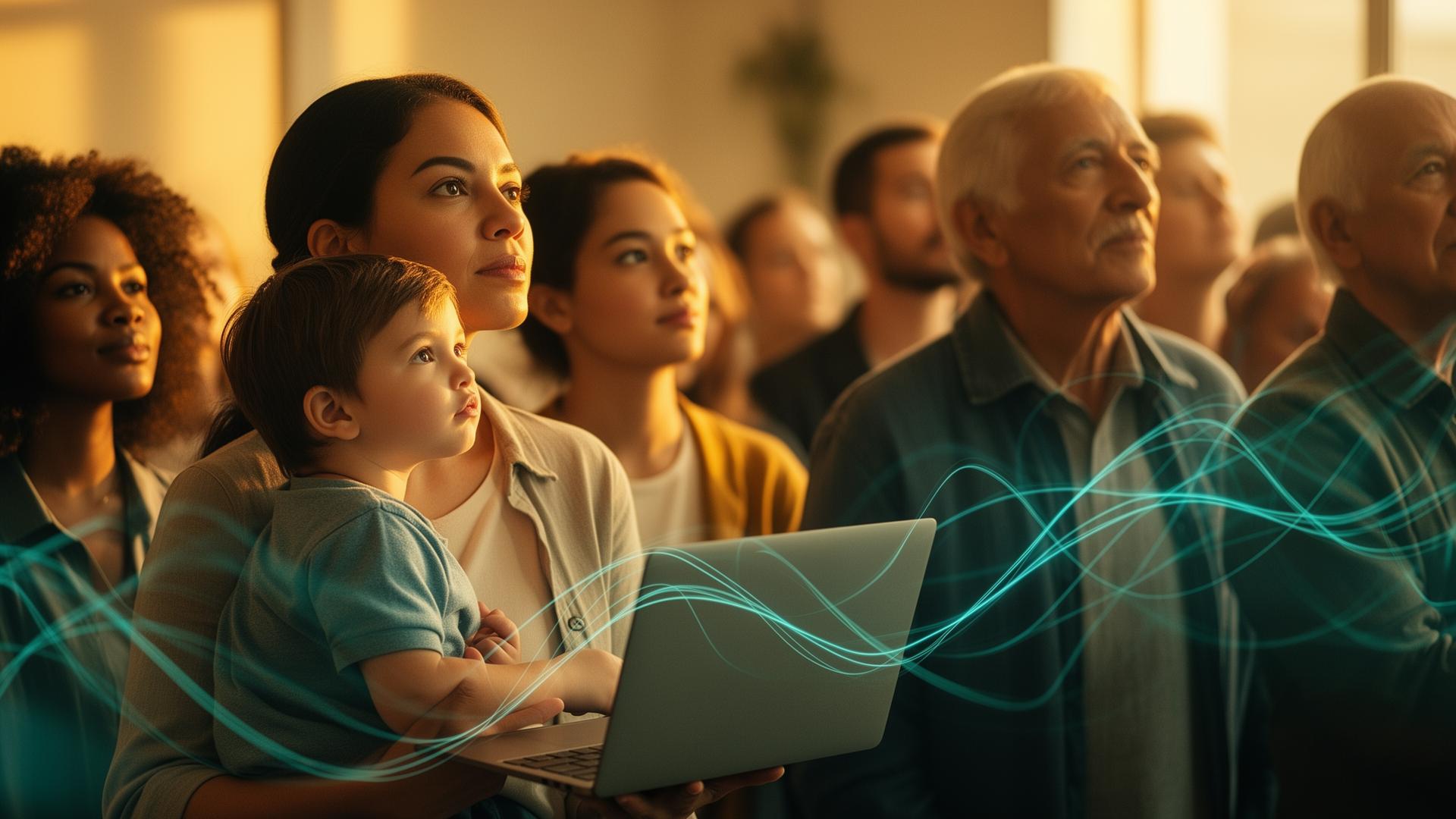 People of all ages and backgrounds connected through Opulence Capital's technology
